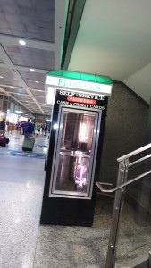 オースティン空港の花束の自動販売機